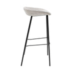 Kick Barhocker Riga - 80 cm - Grau