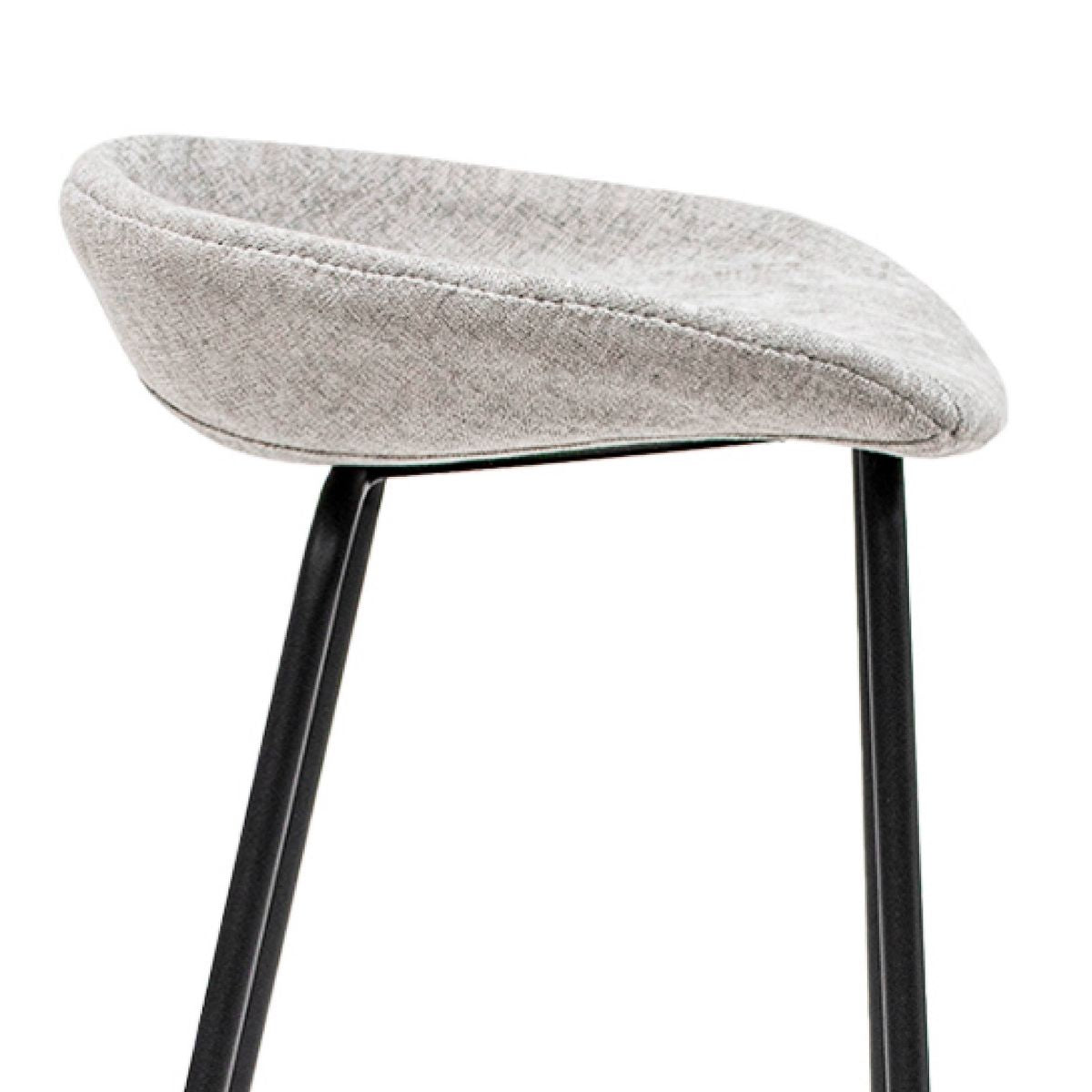 Kick Barhocker Riga - 80 cm - Grau