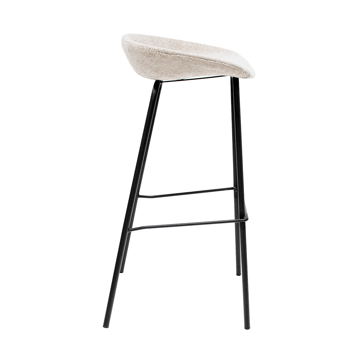 Kick Barhocker Riga - 80 cm - Champagner