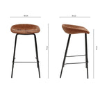 Kick Barhocker Riga - 70 cm - Terra