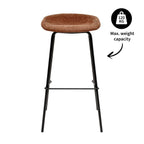 Kick barkruk Riga - 80cm - Terra
