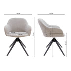 Chaise pivotante Kick Noel - Gris