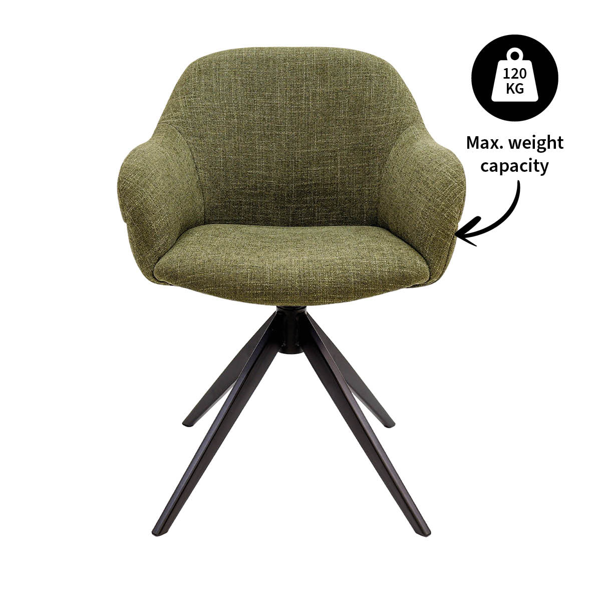 Kick draaistoel Noel - Groen