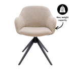 Kick draaistoel Noel - Taupe