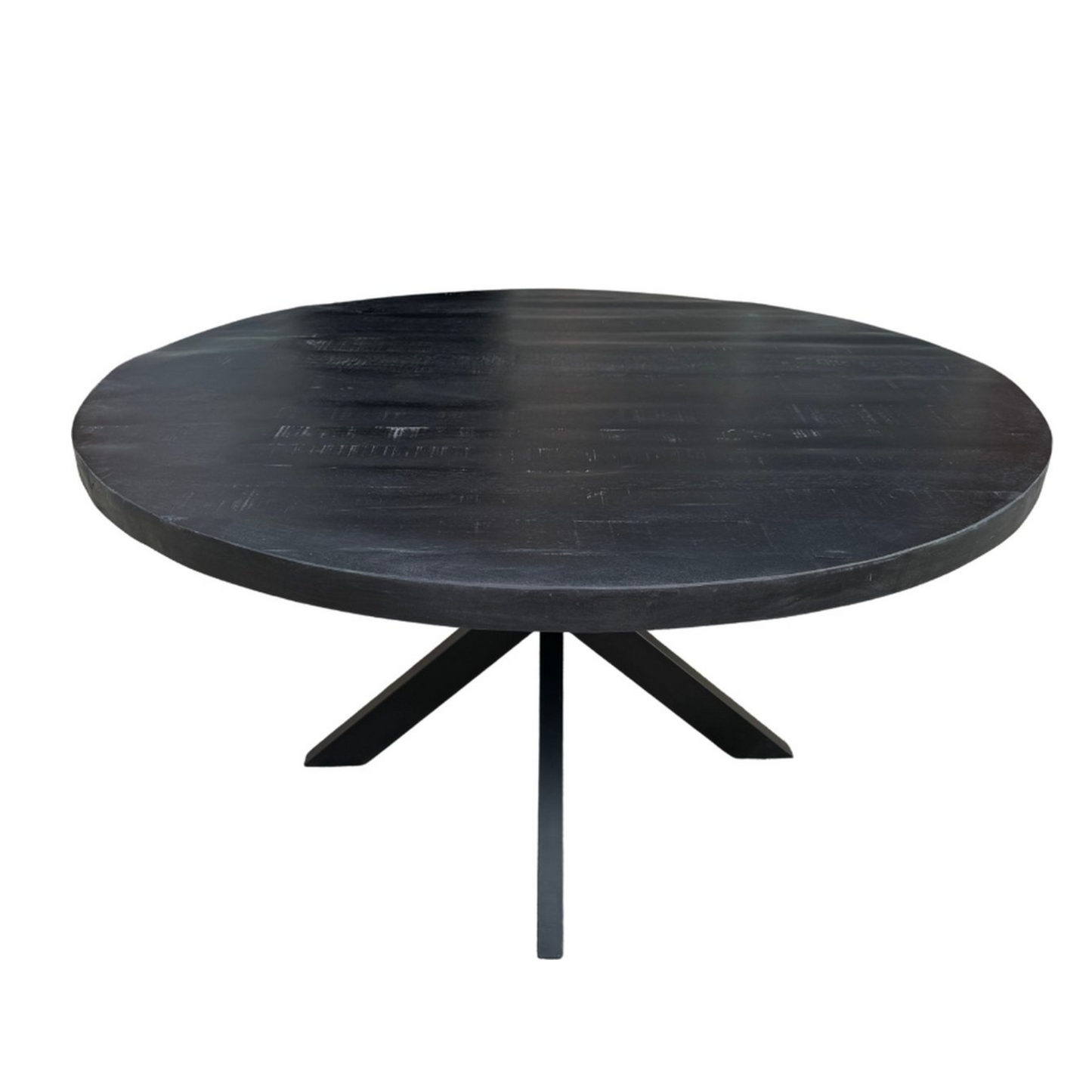 Mangohout Tafel Edwin Rond Zwart