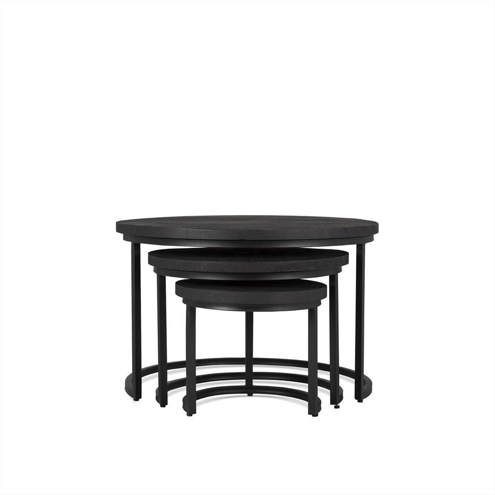 Salontafel Rylee Zwart Set van 3
