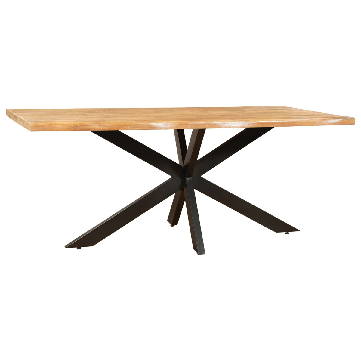 Eettafel Rechthoek Live Edge Mangohout Naturel