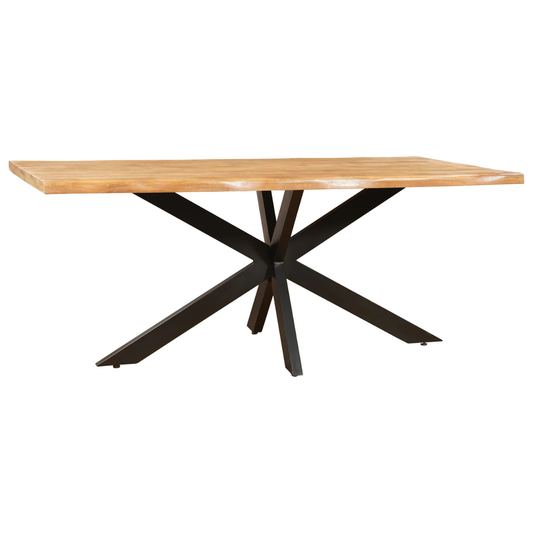 Eettafel Rechthoek Live Edge Mangohout Naturel