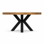 Couchtisch rund Mangoholz Natur - 80 cm ø