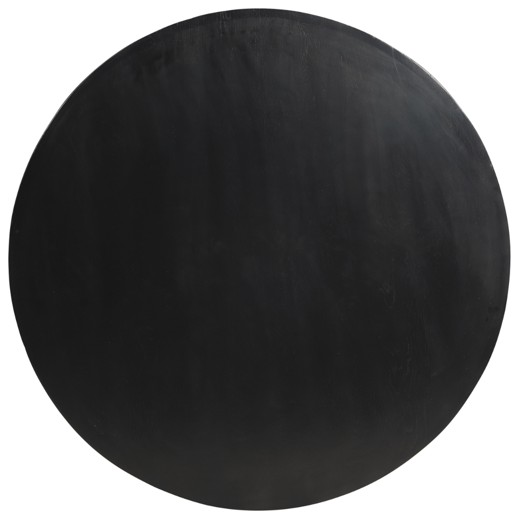 Eettafel Rond Eikenhout Swiss Edge Zwart