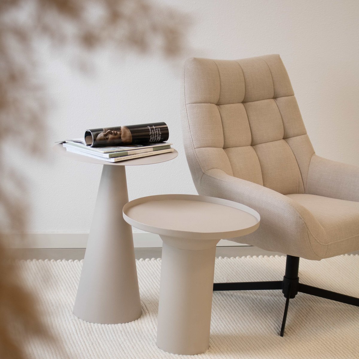 Table d'appoint Kick Vic haute - Beige
