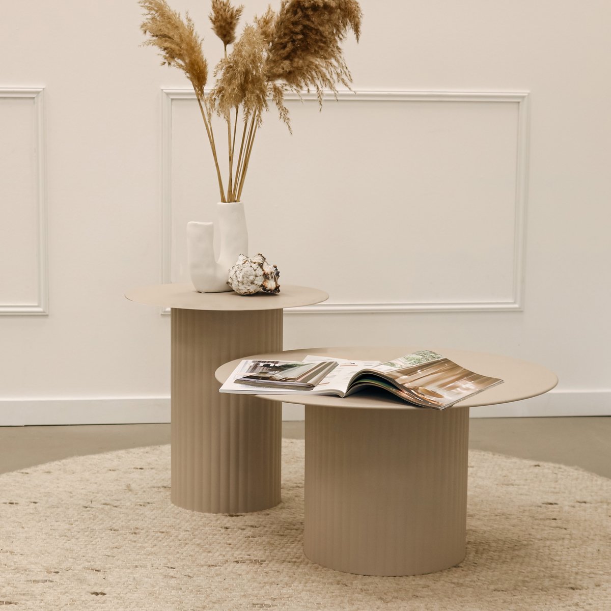 Table d'appoint Kick Tilo - L - Beige