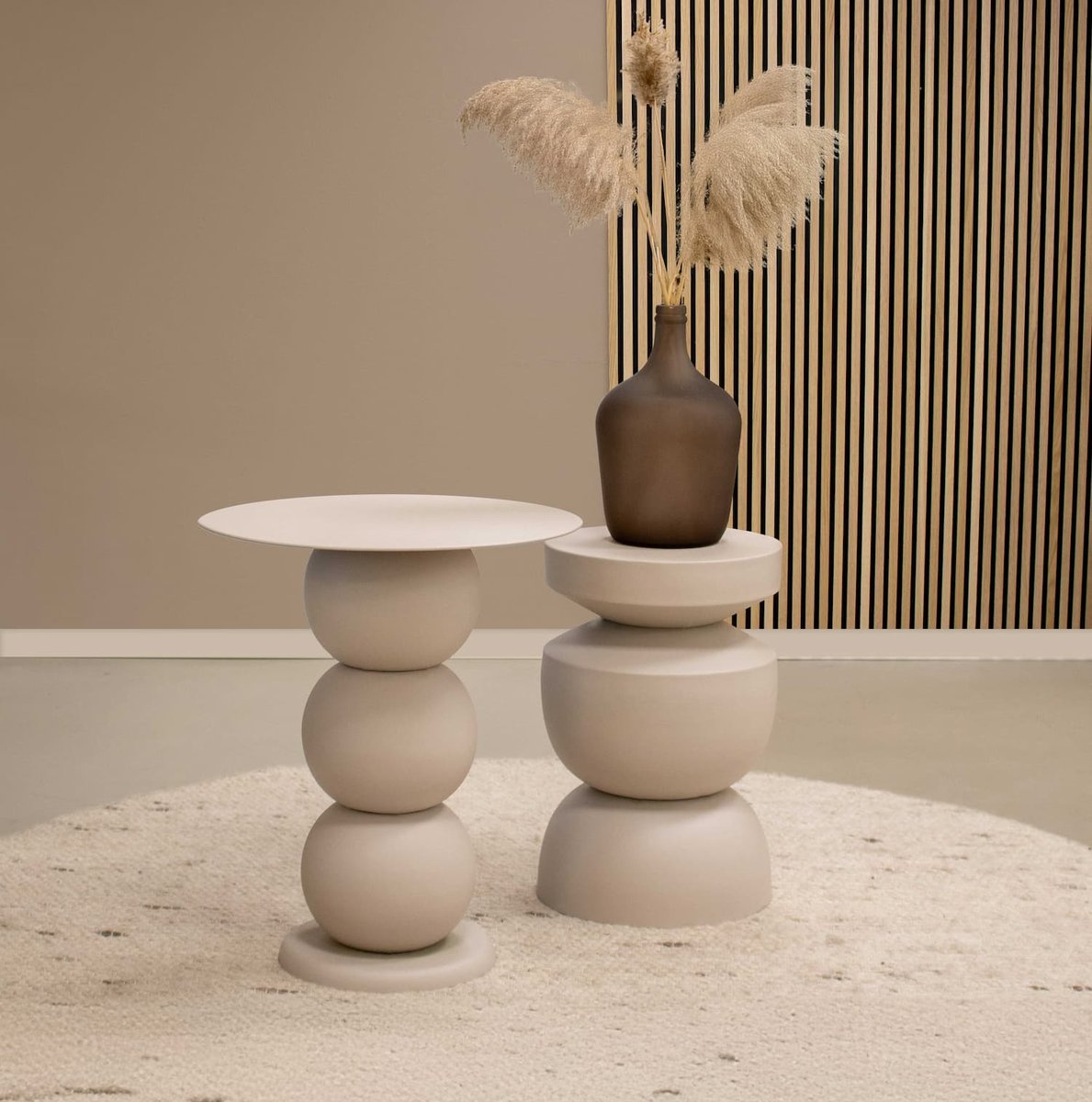 Kick bijzettafel Cis - Beige