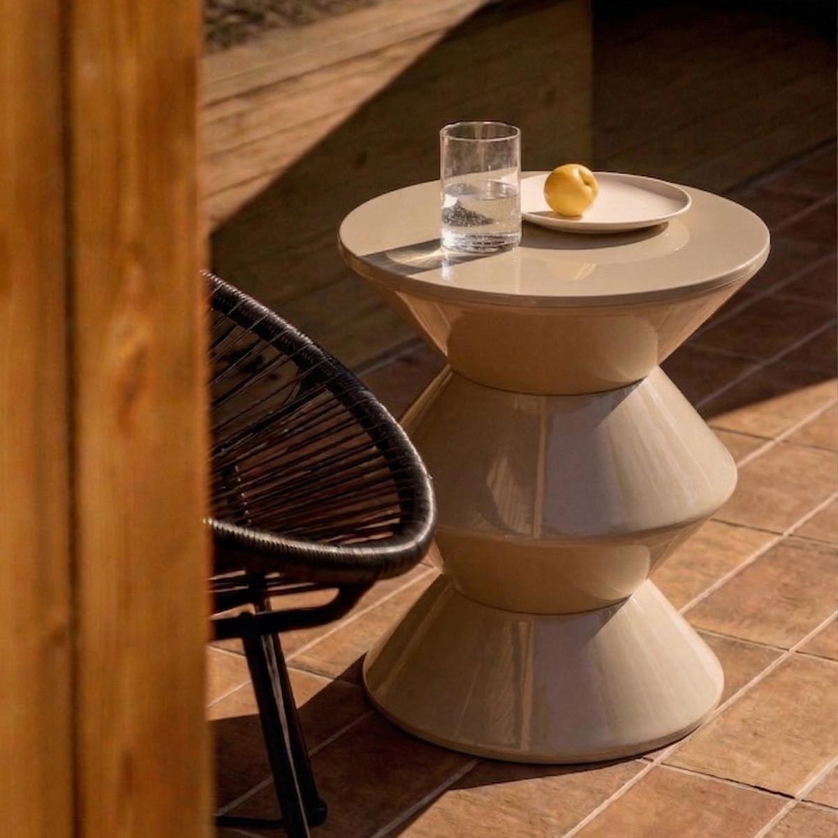 Kick bijzettafel Lotus - Zwart