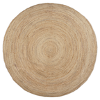 Tapis en jute rond naturel