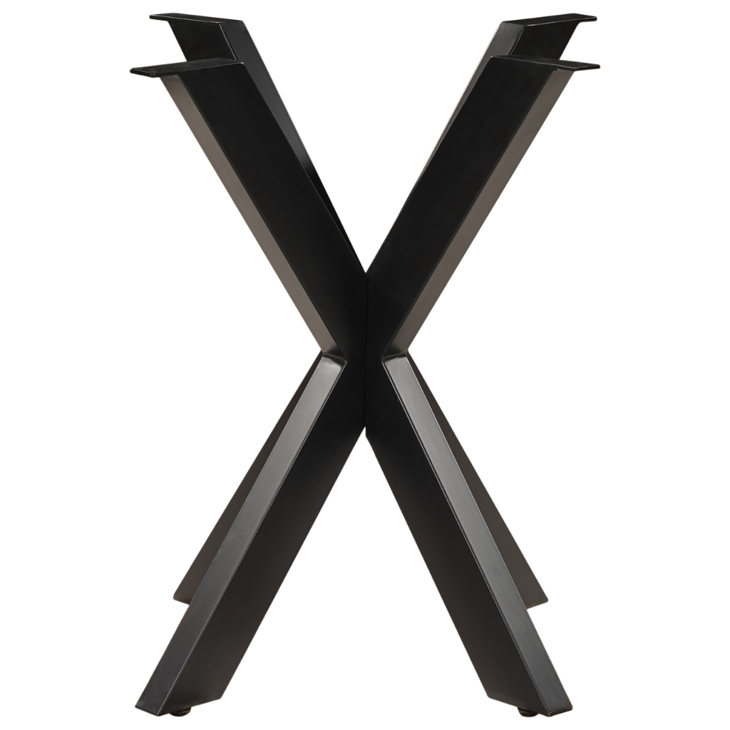 Eettafel Rond Eikenhout Swiss Edge Zwart