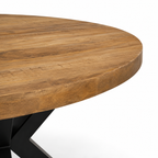 Couchtisch rund Mangoholz Natur - 80 cm ø