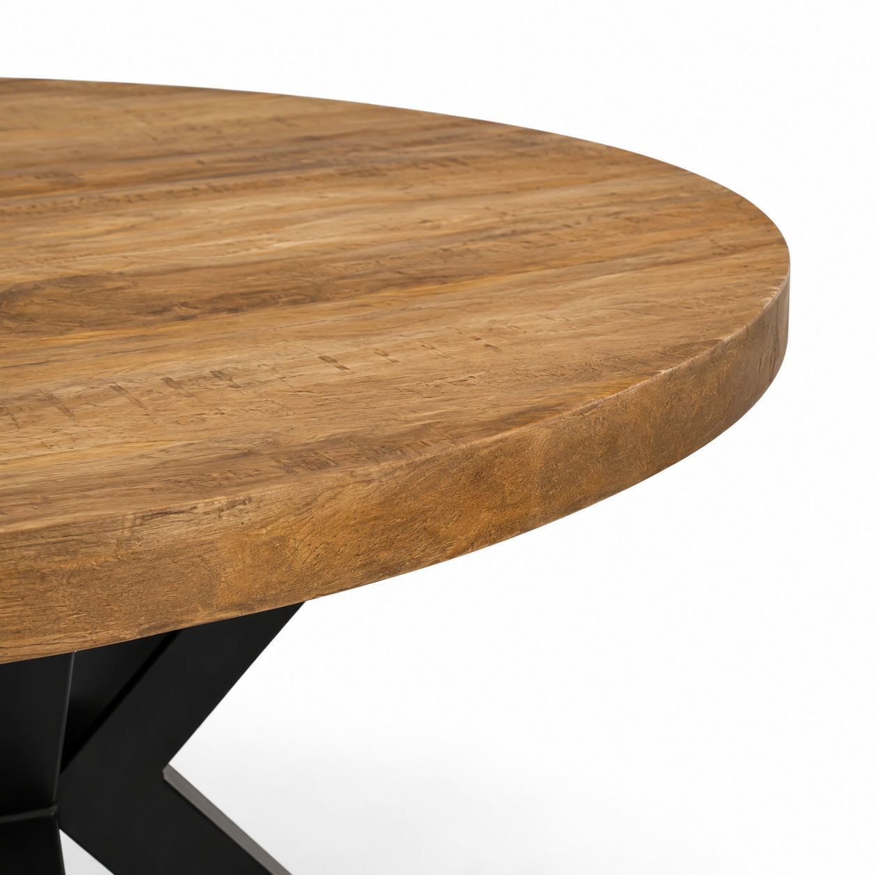 Salontafel Rond Mangohout Naturel - 80 cm ø