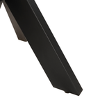 Table à manger ronde en chêne Swiss Edge noir