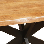 Esstisch rechteckig Live Edge Mangoholz Natur