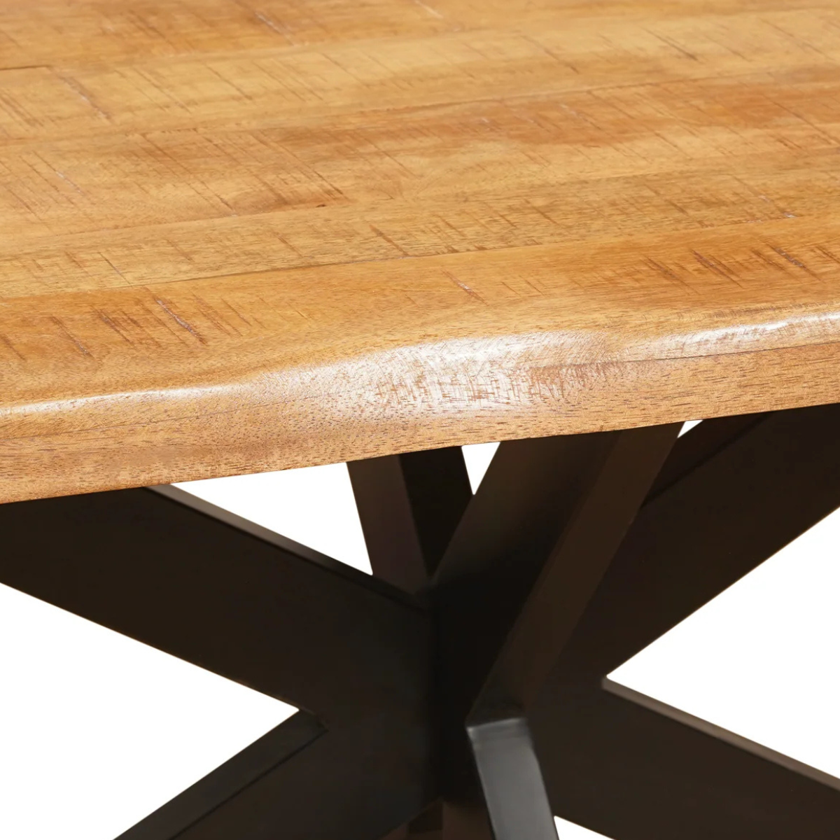 Eettafel Rechthoek Live Edge Mangohout Naturel