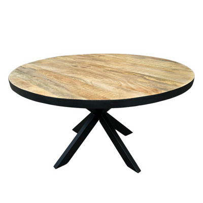Mangohout Tafel Edwin Rond Naturel BB
