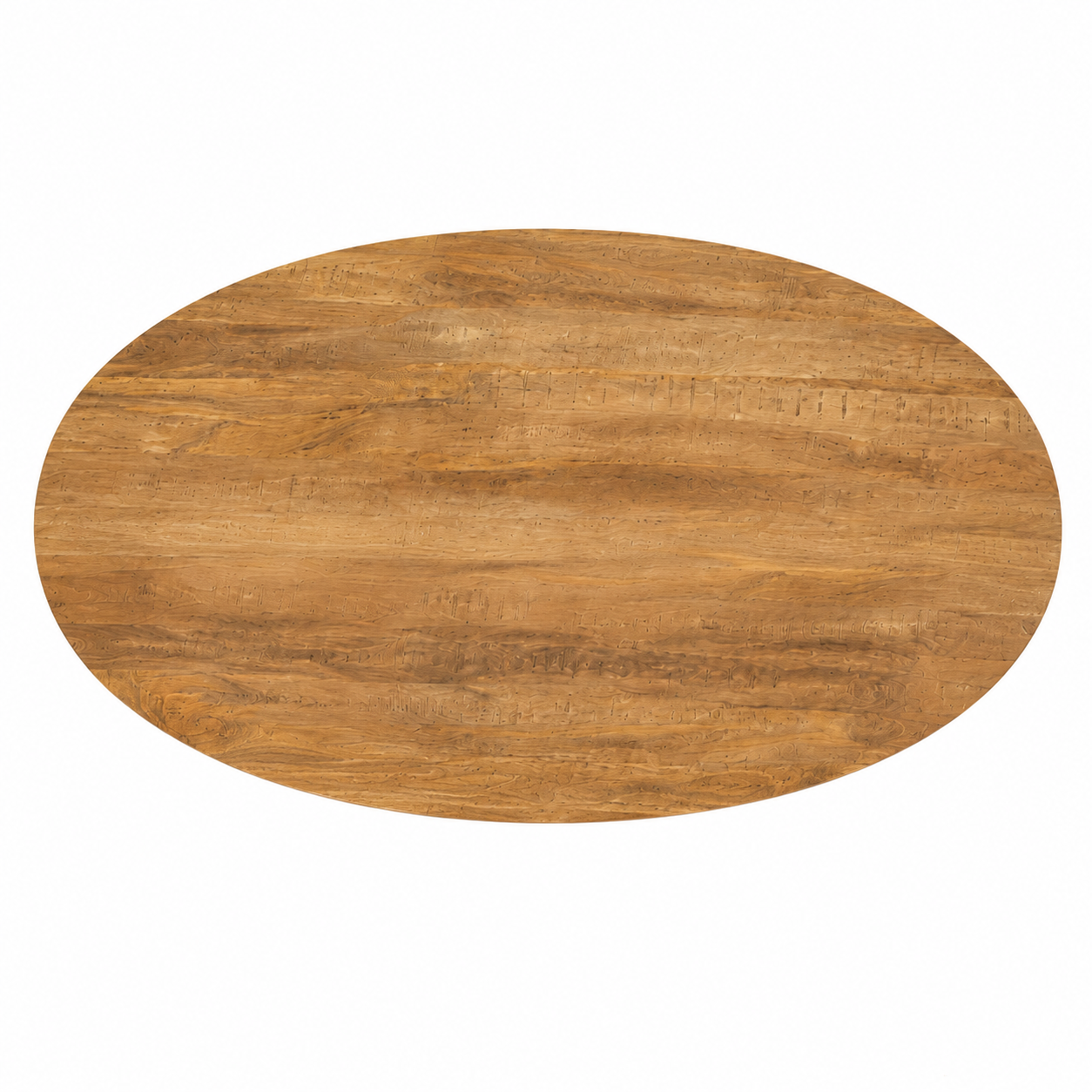 Salontafel Ovaal Mangohout Naturel - 110 x 55 cm