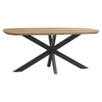 Esstisch dänisch oval Eiche Swiss Edge Natur