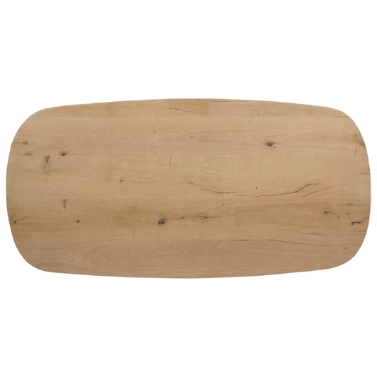 Eettafel Deens Ovaal Eikenhout Swiss Edge Naturel