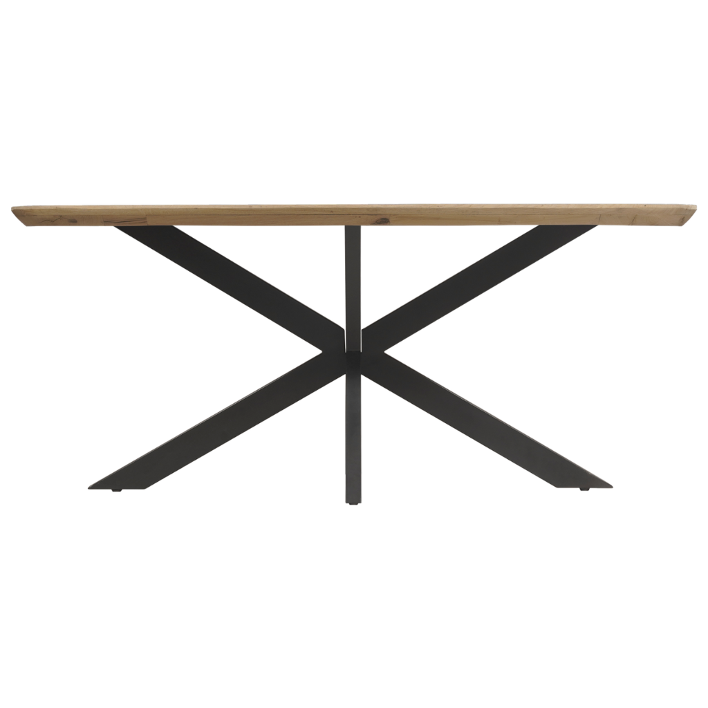 Eettafel Deens Ovaal Eikenhout Swiss Edge Naturel