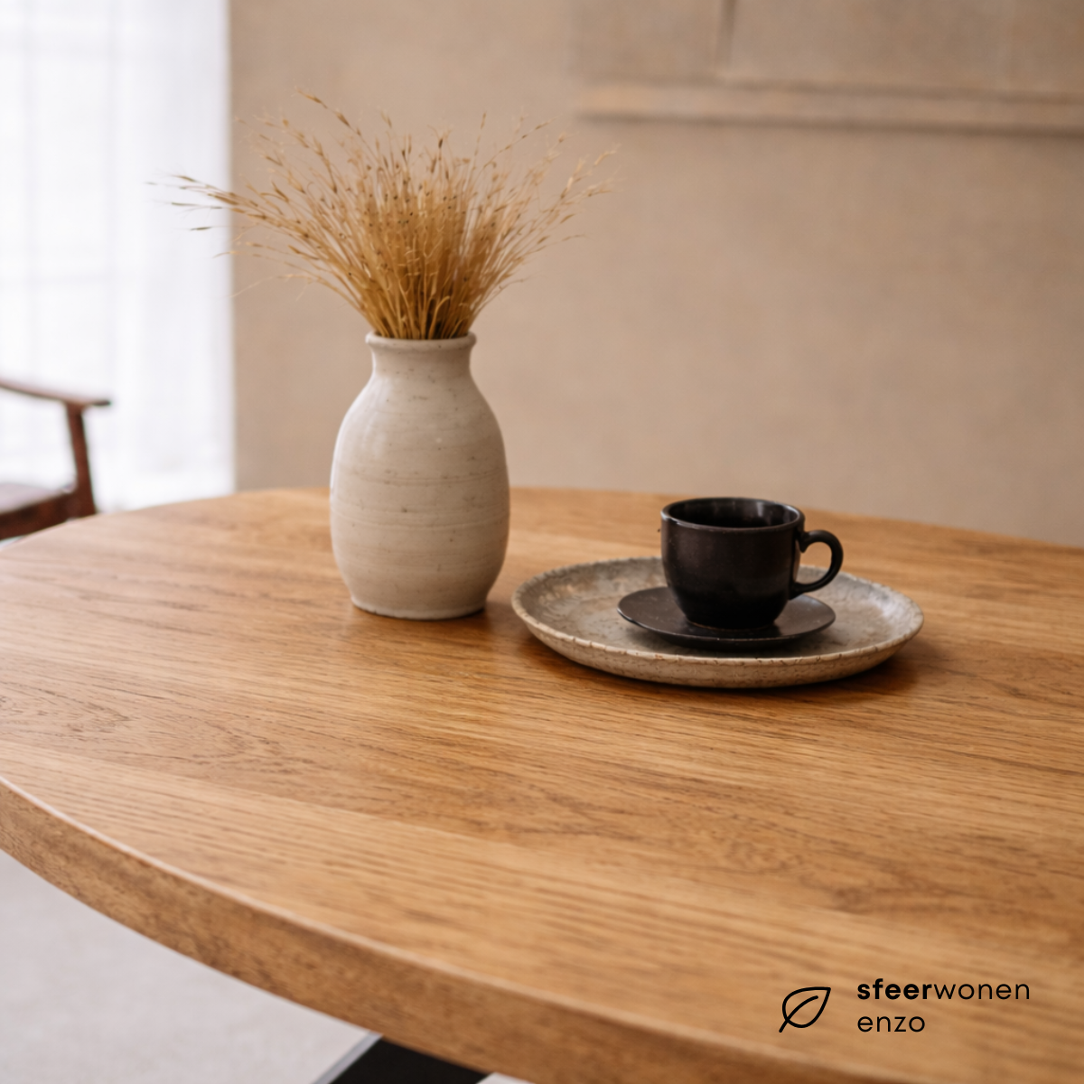 Eettafel Ovaal Milo Mangohout Naturel