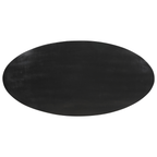 Esstisch oval Milo Mangoholz Schwarz