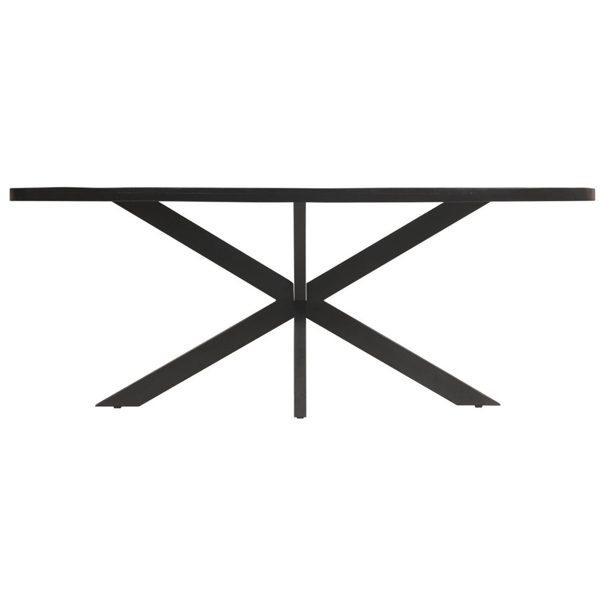 Eettafel Ovaal Milo Mangohout Zwart