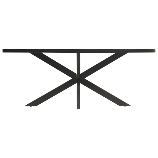 Eettafel Ovaal Milo Mangohout Zwart