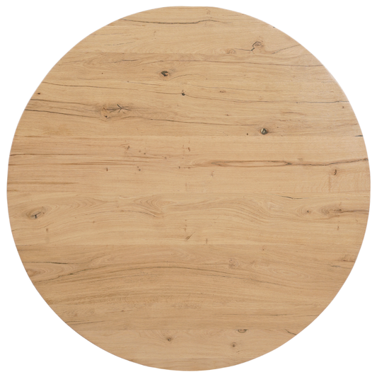 Eettafel Rond Eikenhout Swiss Edge Naturel