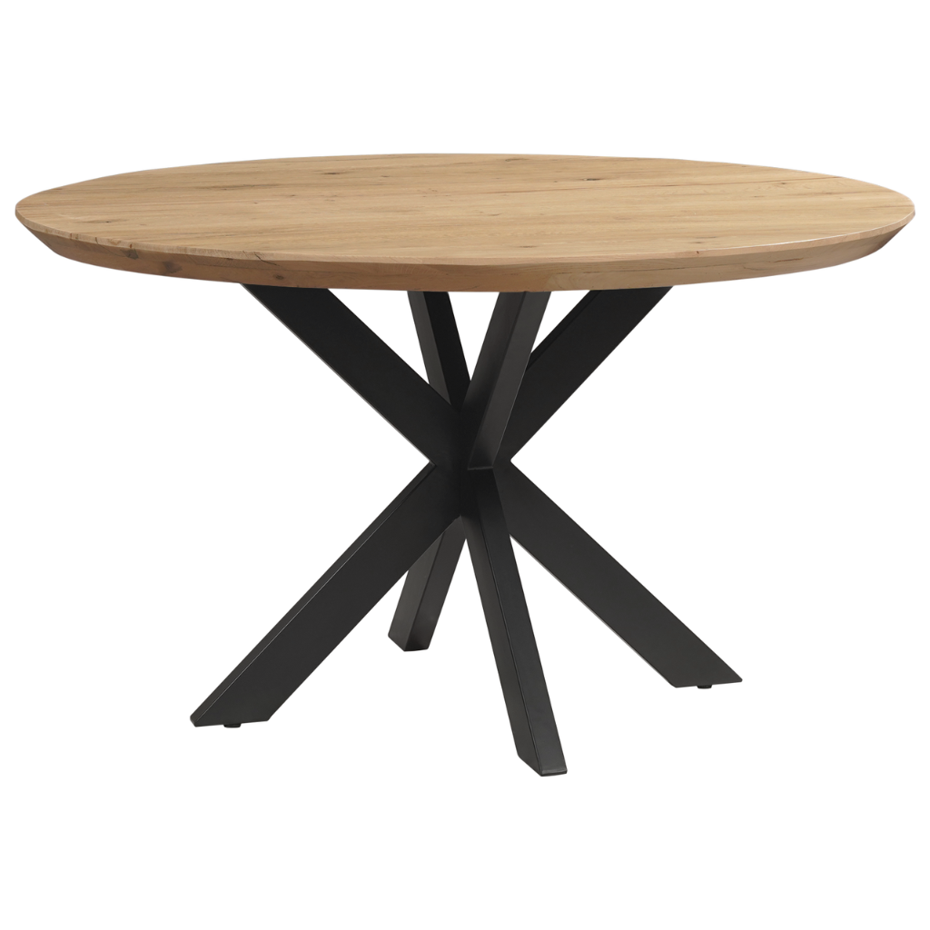 Eettafel Rond Eikenhout Swiss Edge Naturel