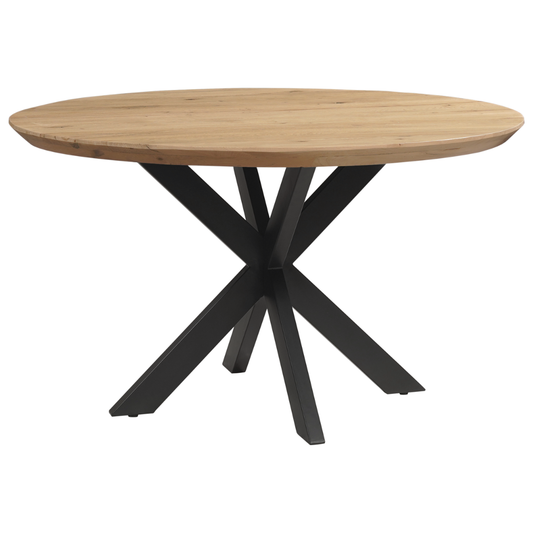 Eettafel Rond Eikenhout Swiss Edge Naturel