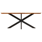 Esstisch dänisch oval Swiss Mangoholz Natur
