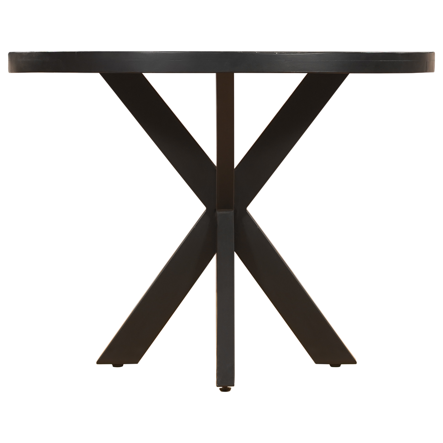 Eettafel Rond Edwin Mangohout Zwart