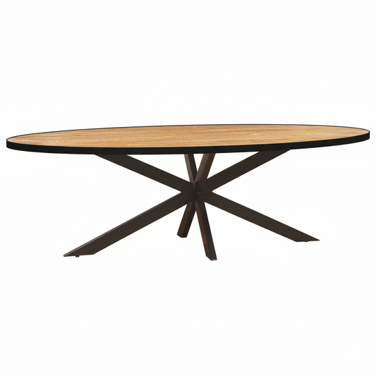 Eettafel Ovaal Milo Mangohout Naturel BB