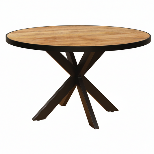 Eettafel Rond Edwin Mangohout Naturel BB