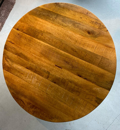 Eettafel Swiss Edge 100 cm mangohout NATUREL