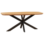 Esstisch dänisch oval Swiss Mangoholz Natur