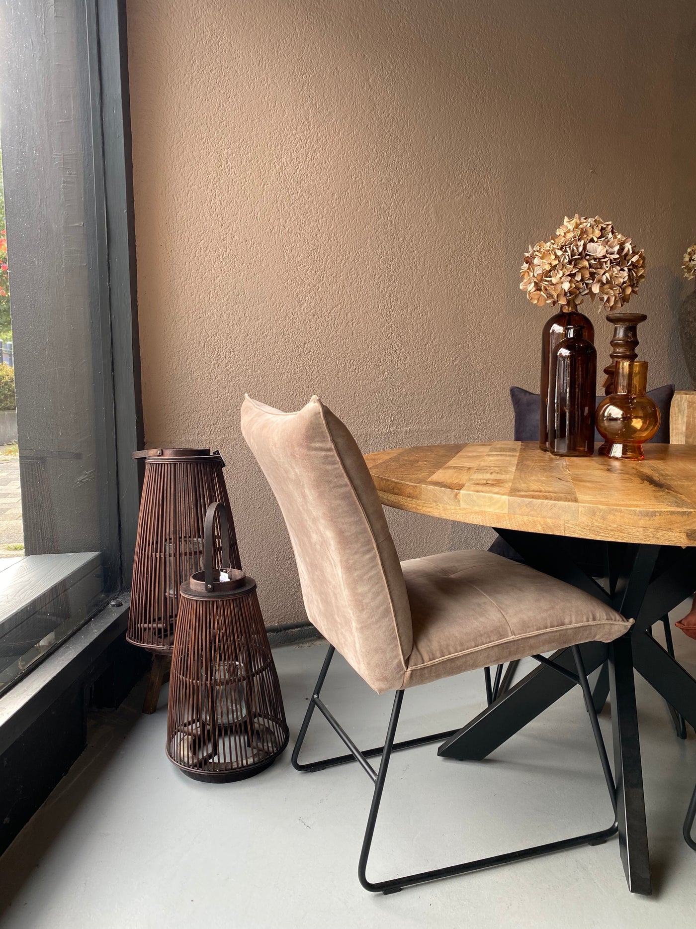 Eettafel Rond 150 cm mangohout  NATUREL