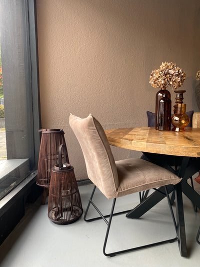 Eettafel Rond 150 cm mangohout  NATUREL