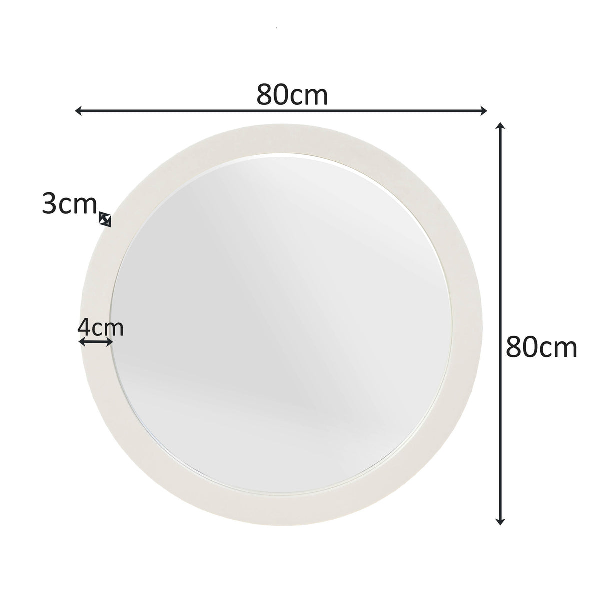 Spiegel Dide | 80 cm | Sand