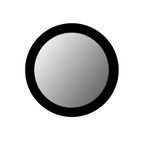 Miroir Dide | 80 cm | Noir