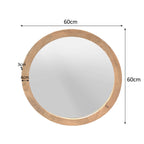Ronde spiegel Dide Naturel Mangohout 60 cm