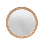Miroir rond Dide naturel bois de manguier 80 cm