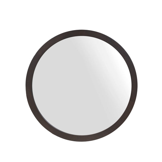 Ronde spiegel Dide Bruin Mangohout 80 cm